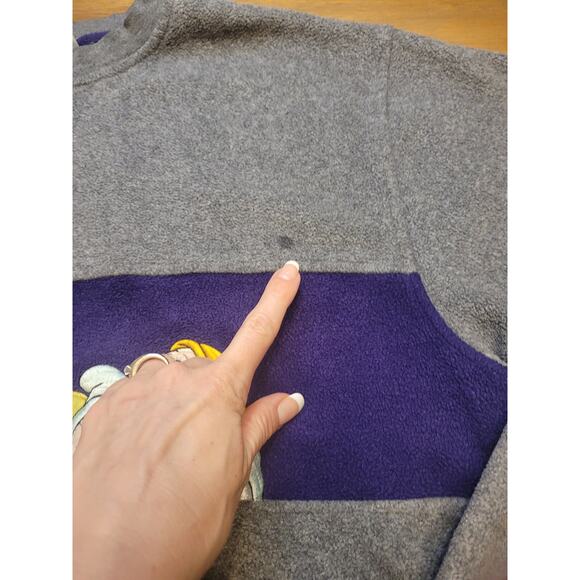 Vintage Disney Seven Dwarfs Embroidered Fleece Crewneck Sweatshirt – Size M– GVC - Picture 10 of 10